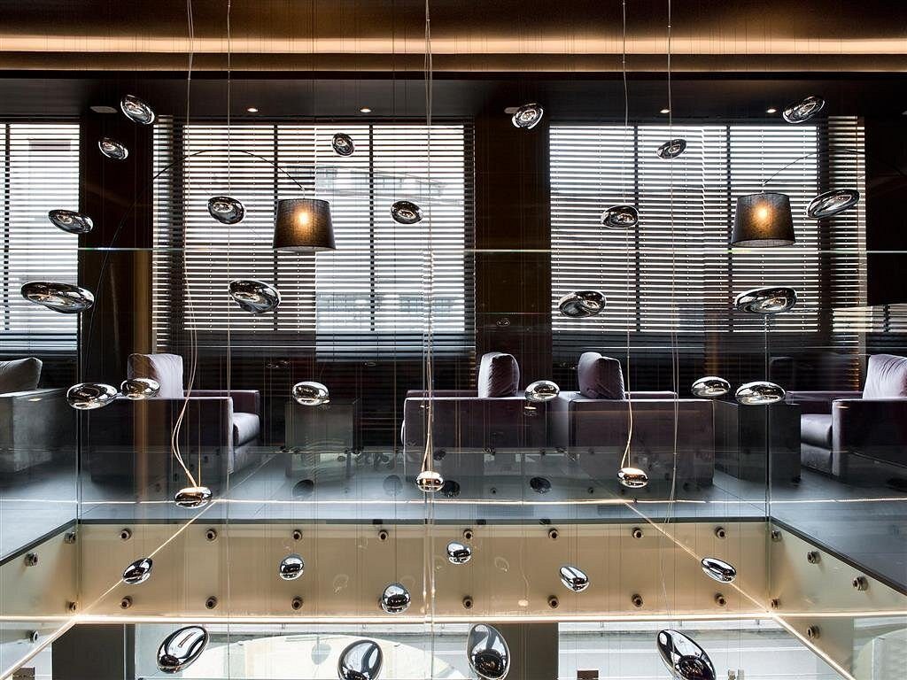 Hotel Ambasciatori — area comune finitura d'autore c-hotels Firenze