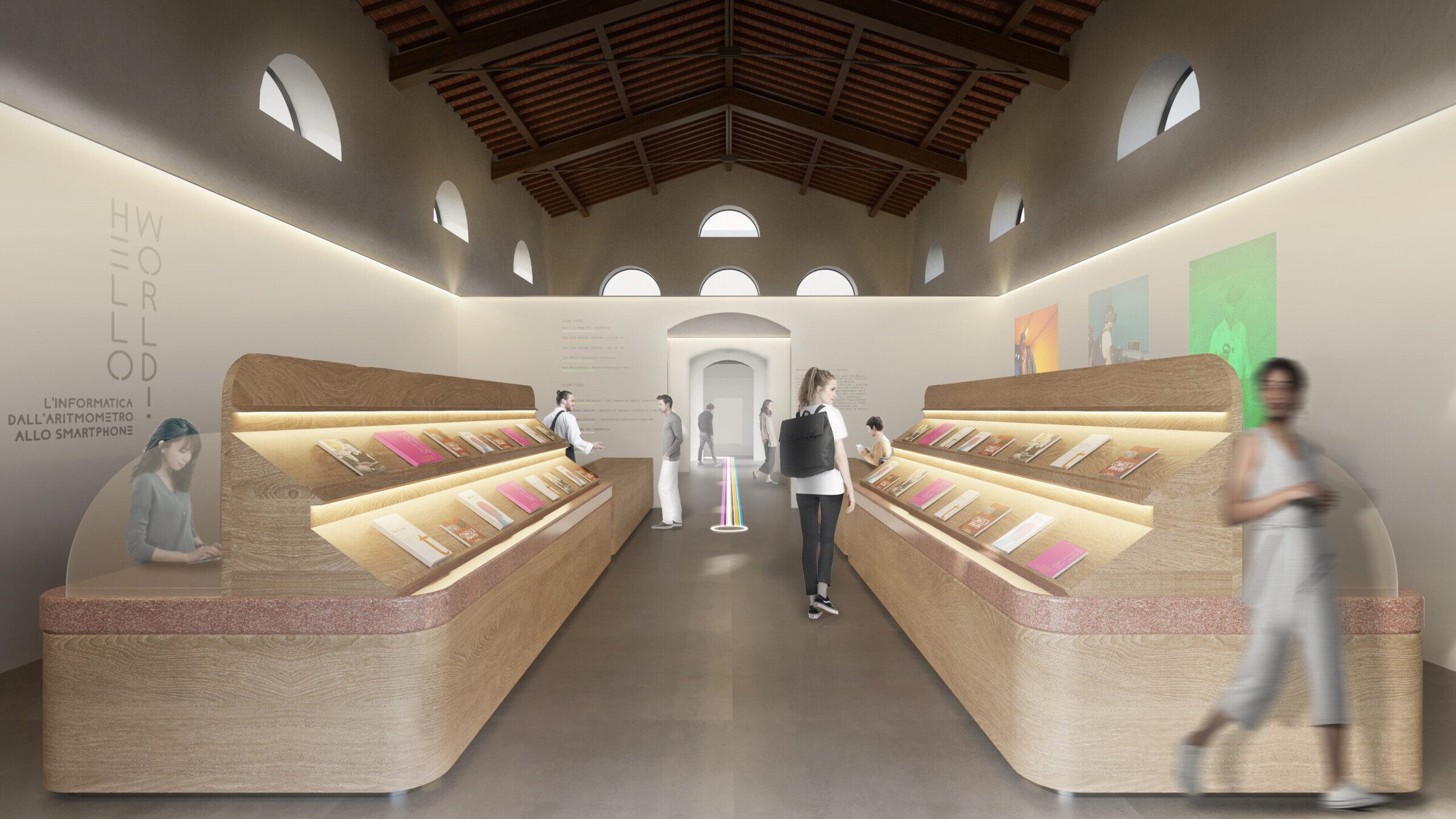 Museo del Calcolo — render del percorso espositivo